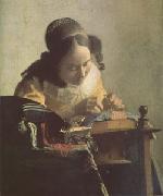 Jan Vermeer The Lacemaker (mk05) Norge oil painting reproduction